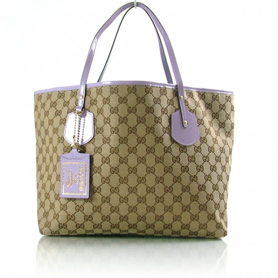 Gucci GG Monogram Loves Bergdorf Large Jolie Tote Purple 1 of 10