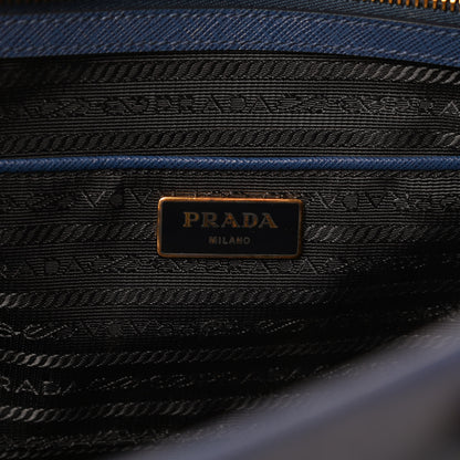Prada Saffiano Lux Double Handle Shopping Tote Bluette 6 of 12