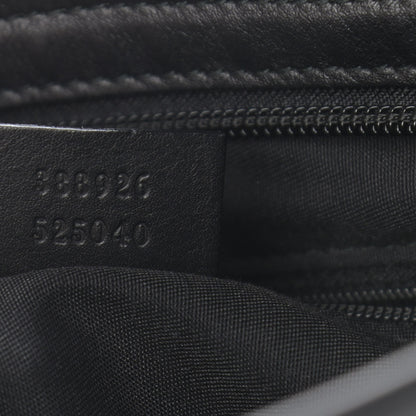 Gucci GG Monogram Web Flat Messenger Bag Black 9 of 10
