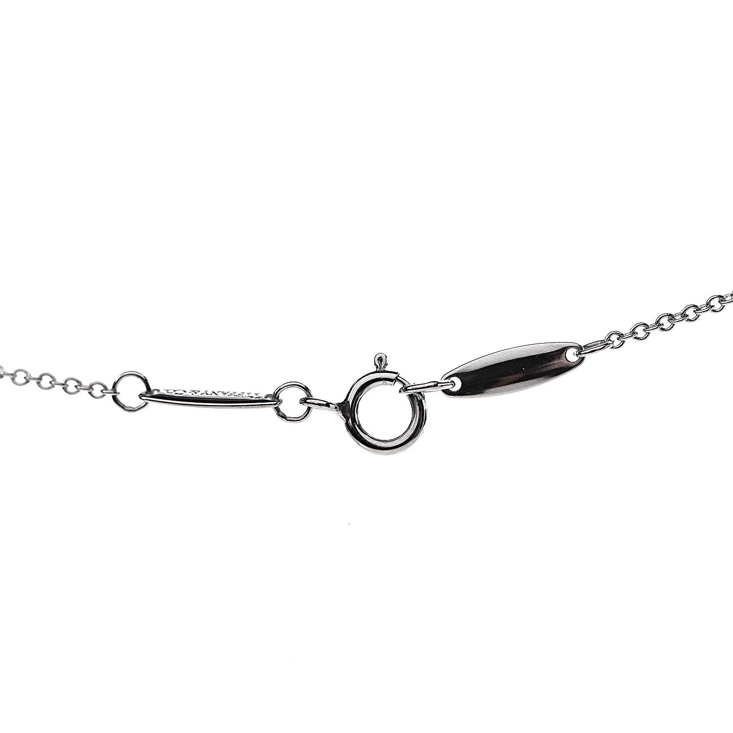 Tiffany Platinum Diamond .16ct Elsa Peretti Diamonds By the Yard Lariat Necklace 5 of 7