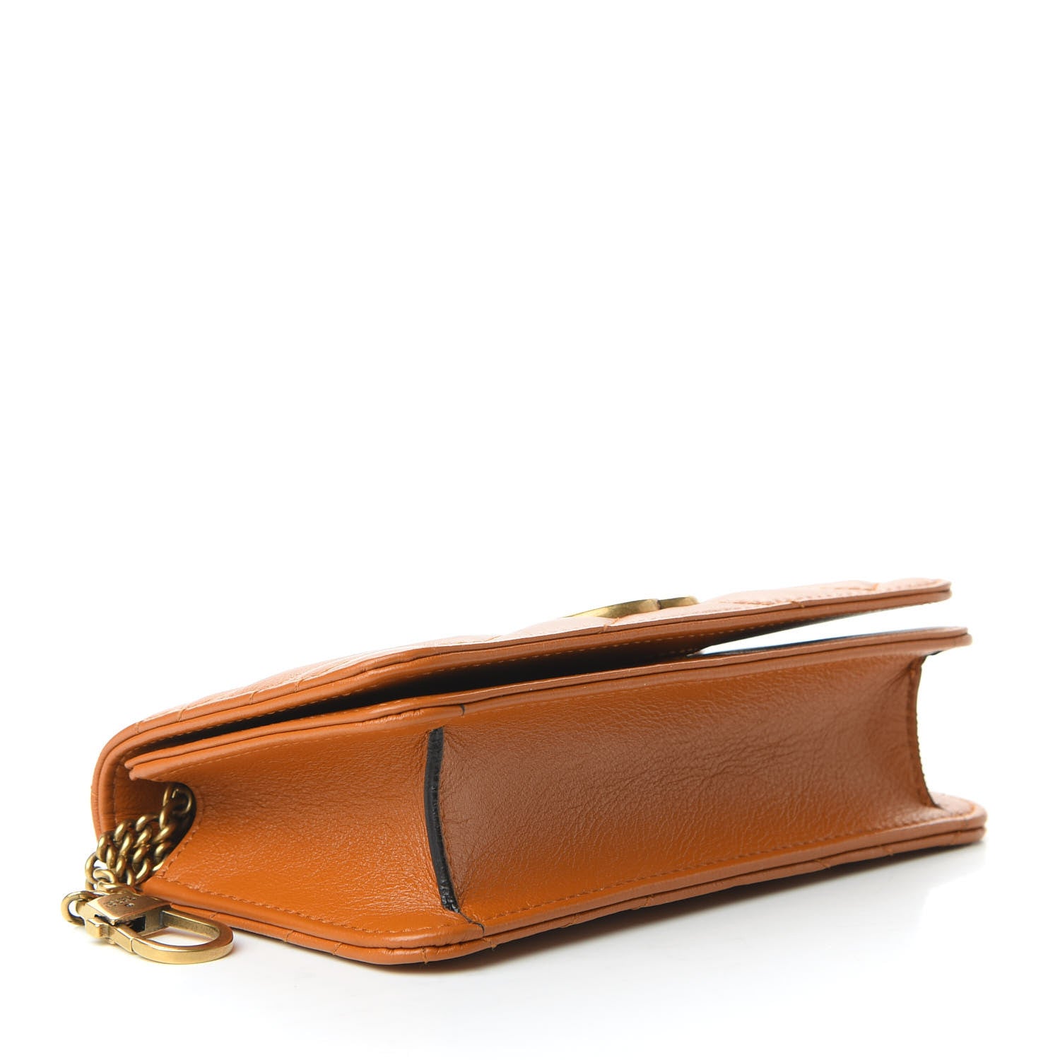 Gucci Calfskin Matelasse GG Marmont Mini Bag Cognac 4 of 8