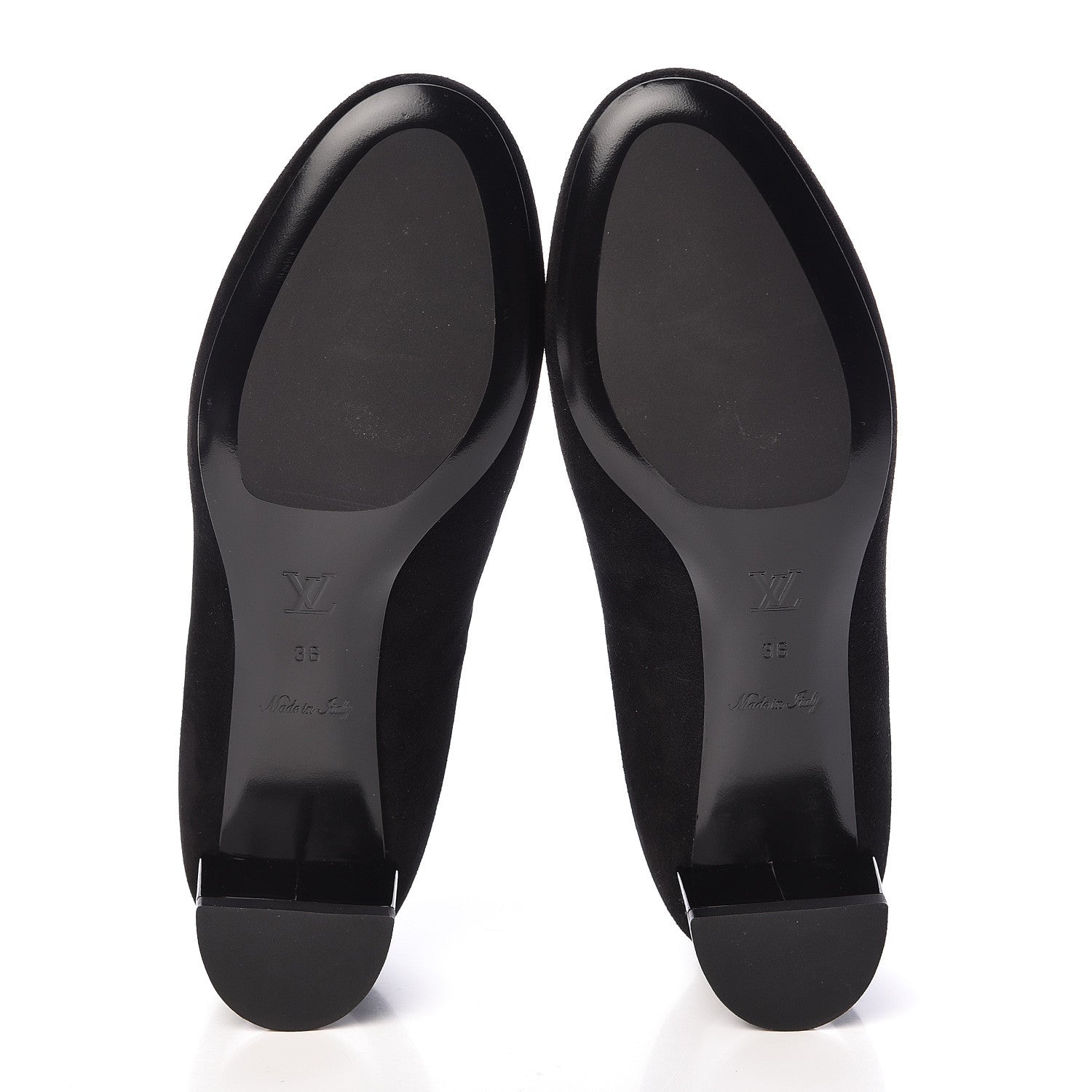 Louis Vuitton Suede Uniformes Pump 36 Black 8 of 8