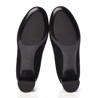 Louis Vuitton Suede Uniformes Pump 36 Black 8 of 8