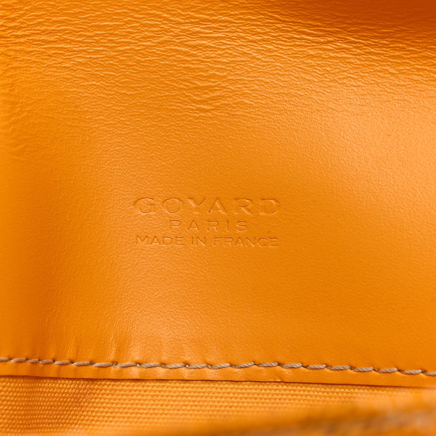 Goyardine Large Commando Envelope 2 Flat Pouch Yellow