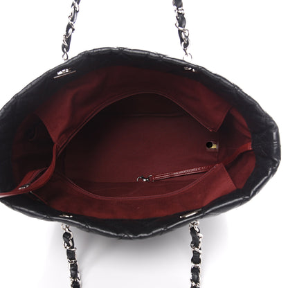 Chanel Aged Calfskin Quilted Large Cotton Club Tote Black 4 of 9