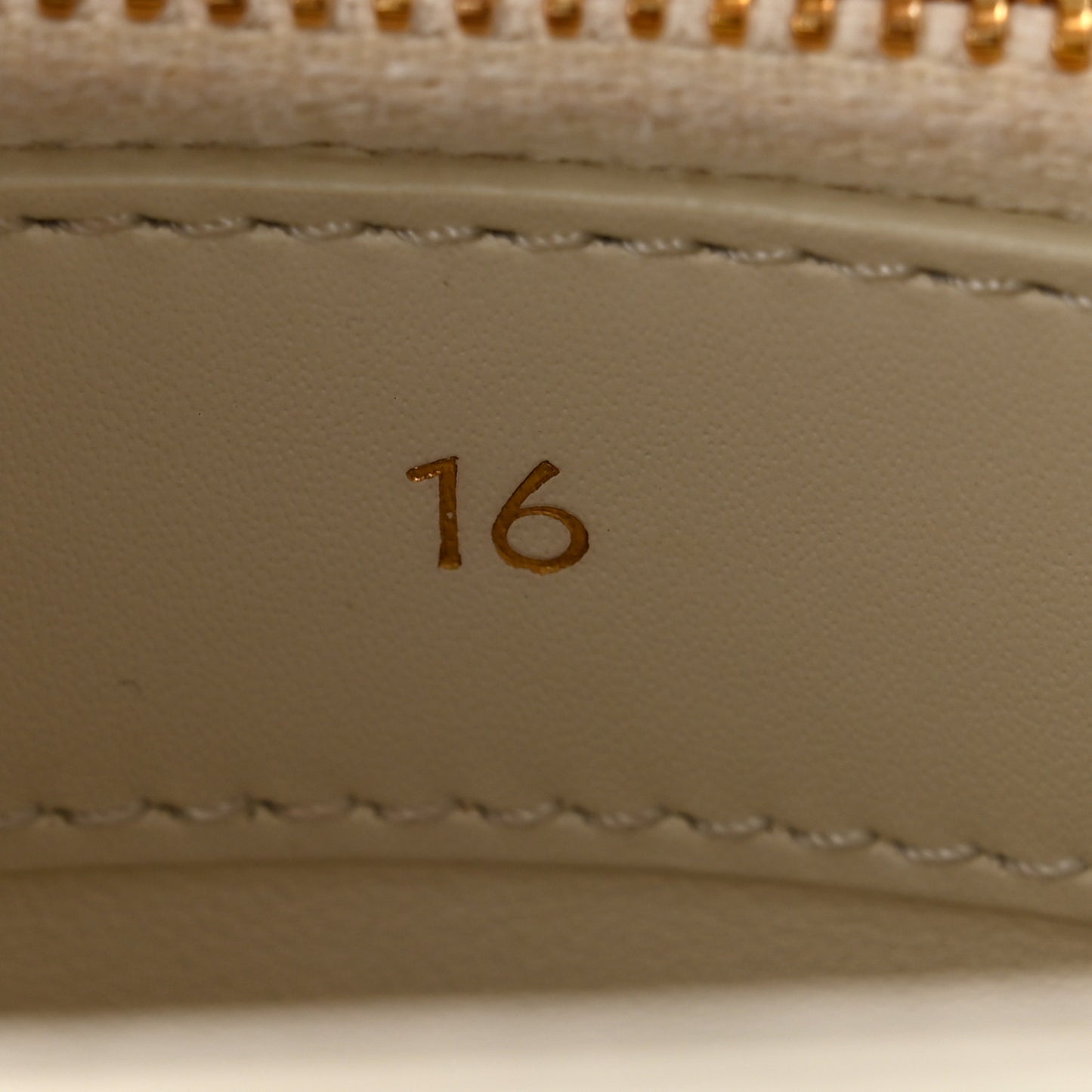 Satinated Calfskin Mini 16 Top Handle Bag White Cotton