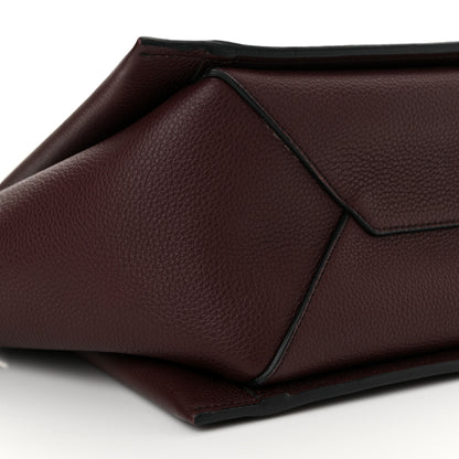 Celine Baby Grained Calfskin Small Tri-Fold Bag Burgundy 9 of 11