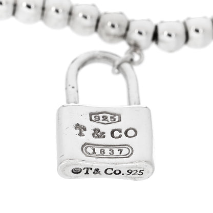 Tiffany Sterling Silver 1837 Lock Charm Bead Bracelet 3 of 3