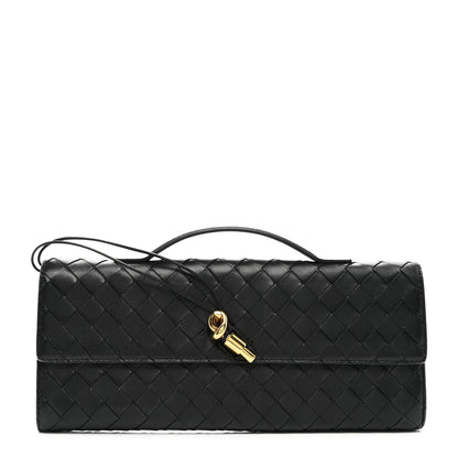 Bottega Veneta Nappa Intrecciato Long Andiamo Top Handle Black 1 of 7