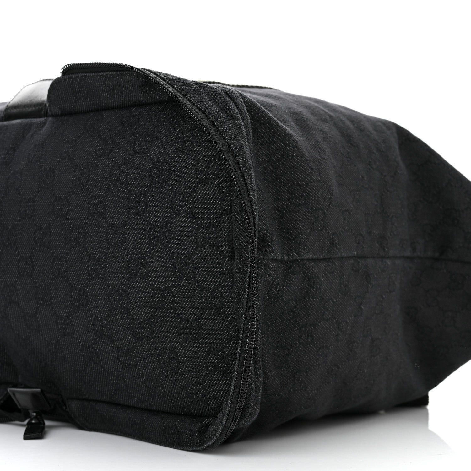 Gucci Denim Monogram Large Collapsible Travel Tote Black 10 of 10