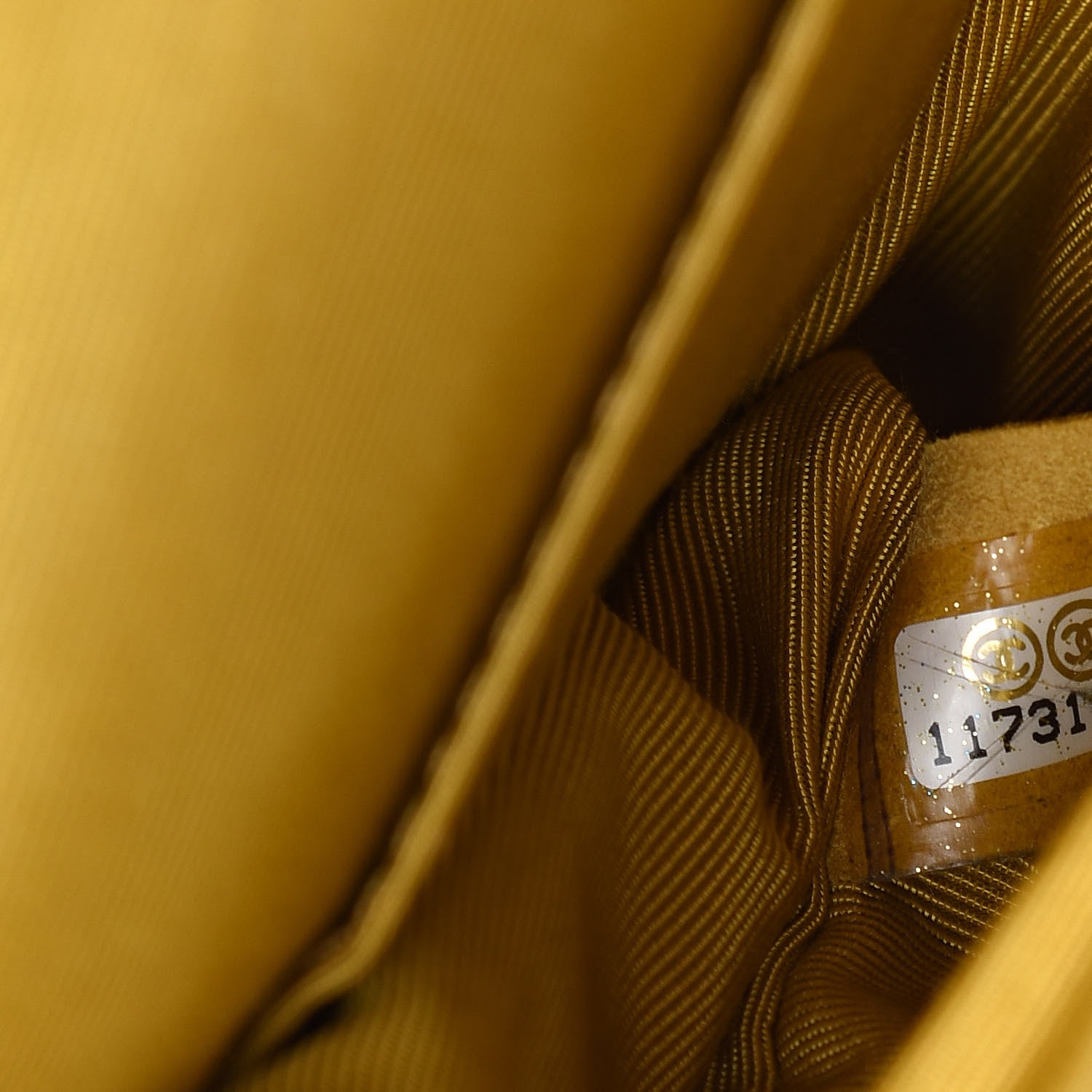 Chanel Jersey Crocodile Reissue Flap Yellow 7 of 12