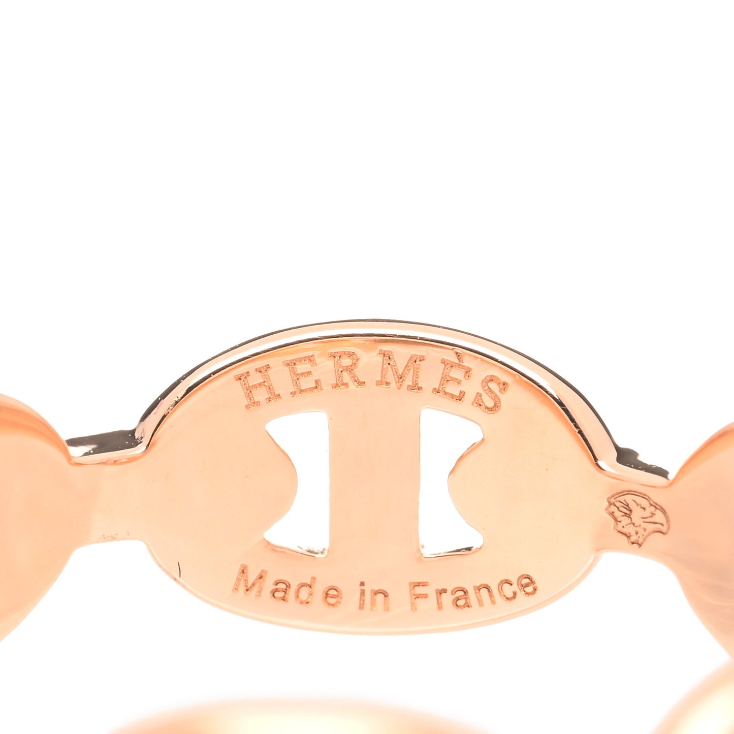 18K Rose Gold PM Chaine d'Ancre Enchainee Ring 57 8