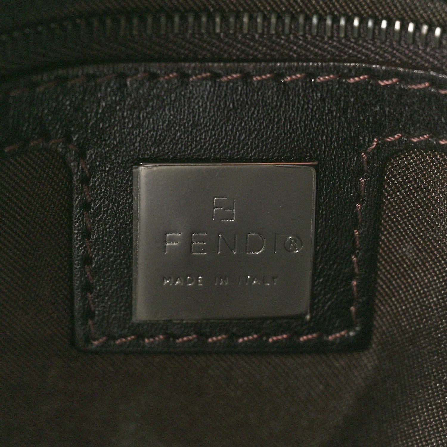 Fendi Zucchino Mama Baguette Brown 6 of 9