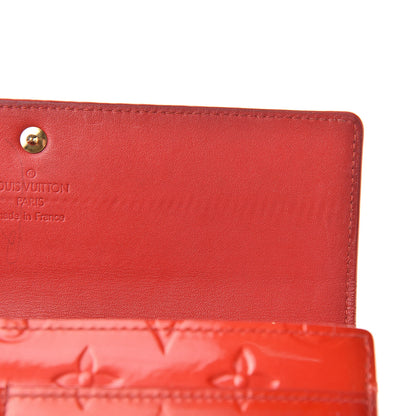 Louis Vuitton Vernis Sarah Wallet Rouge 8 of 14