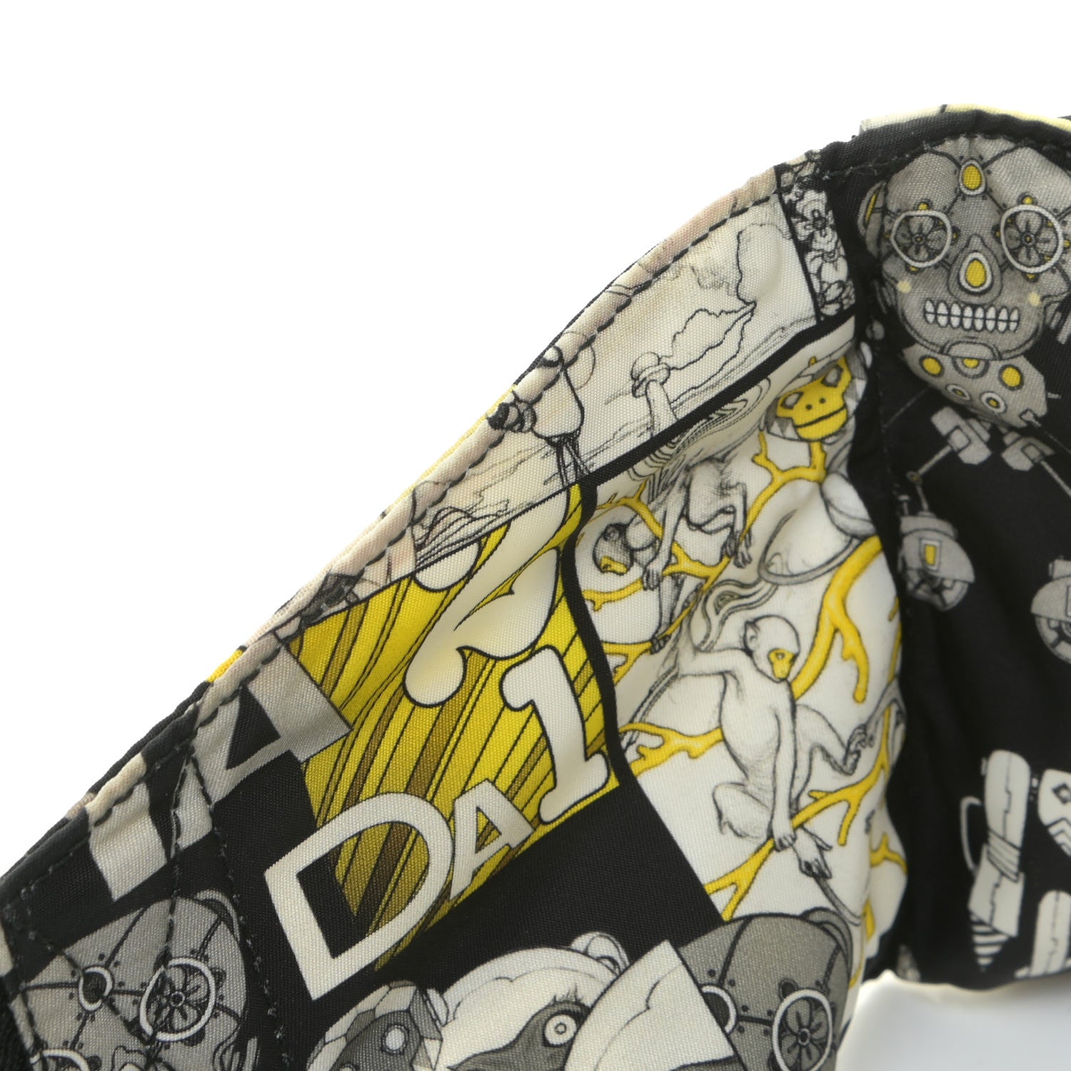 Prada X JAMES JEAN Tessuto Nylon Robot Monkey Belt Bag Black 11 of 12