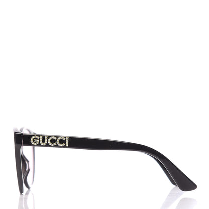 Gucci Crystal Round Frame Sunglasses GG 0419S Black 3 of 9