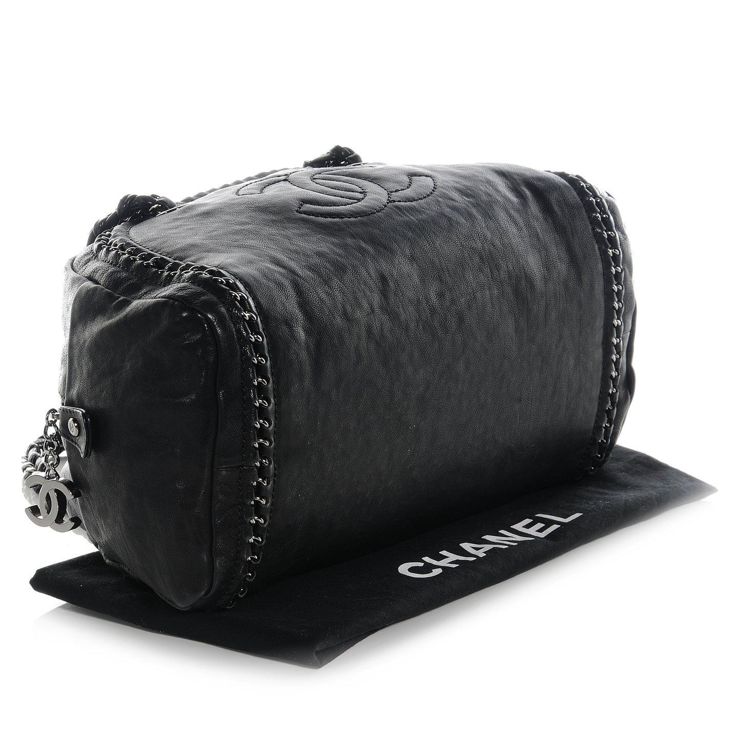 Leather Luxe Ligne Medium Bowler Black