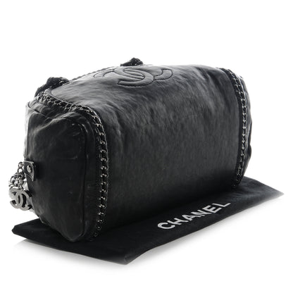 Chanel Leather Luxe Ligne Medium Bowler Black 4 of 4