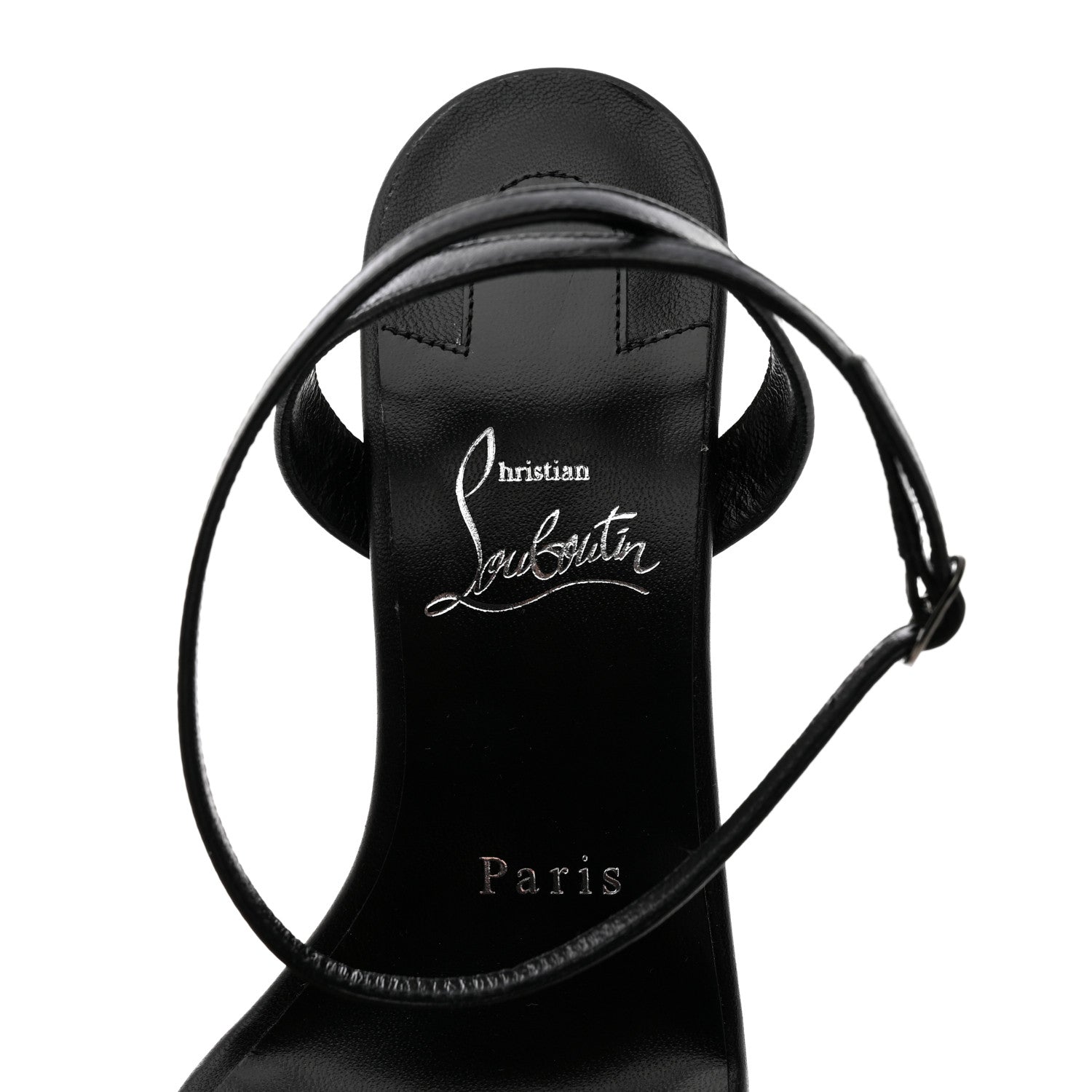 Christian Louboutin Nappa Loubigirl 100 Sandals 37.5 Black 6 of 7