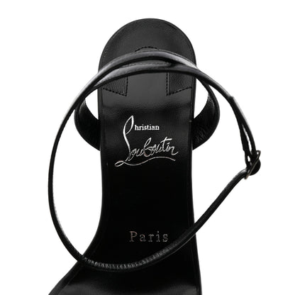 Christian Louboutin Nappa Loubigirl 100 Sandals 37.5 Black 6 of 7