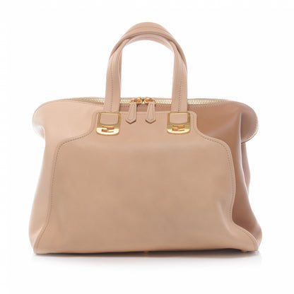 Fendi Goatskin Colorblock Large Chameleon Tote Beige 1 of 9