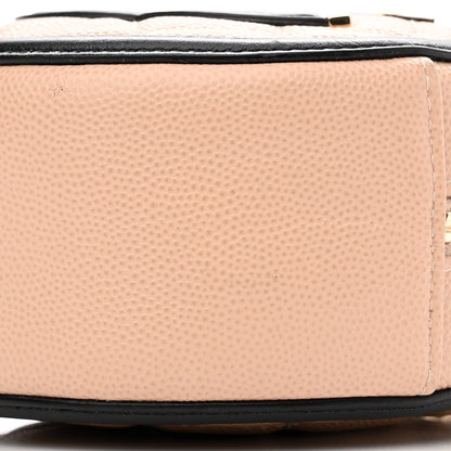 Chanel Caviar Quilted Round Filigree Crossbody Beige Black 10 of 12