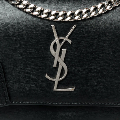 Saint Laurent Calfskin Medium Monogram Sunset Black 9 of 11