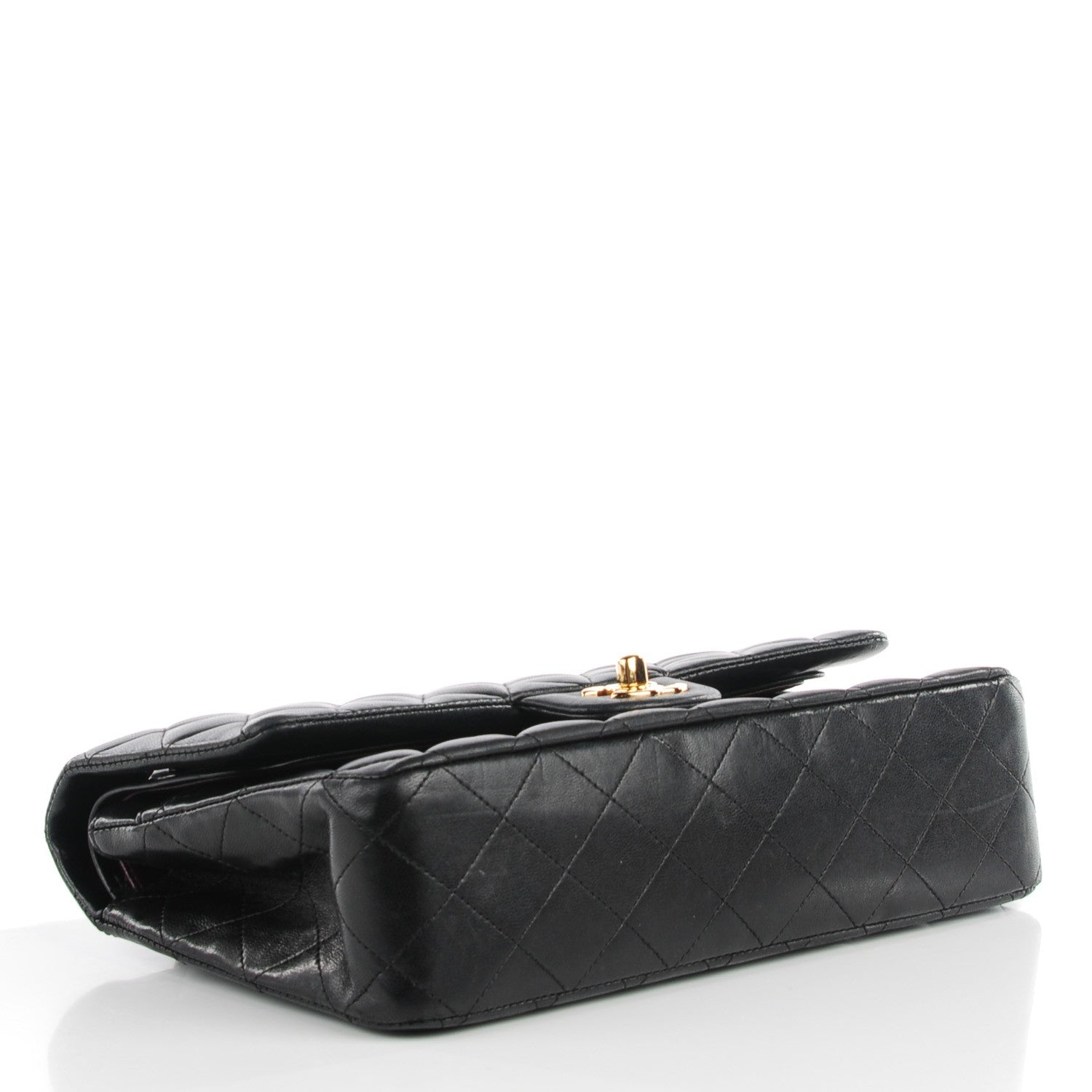 Chanel Lambskin Quilted Medium Double Flap Black 4 of 9