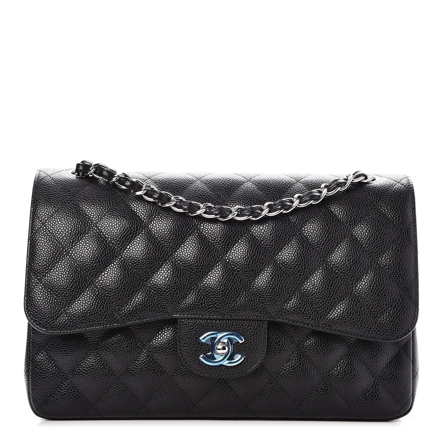 Chanel Caviar Quilted Jumbo Double Flap Black 1 of 9
