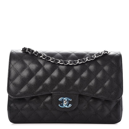 Chanel Caviar Quilted Jumbo Double Flap Black 1 of 9