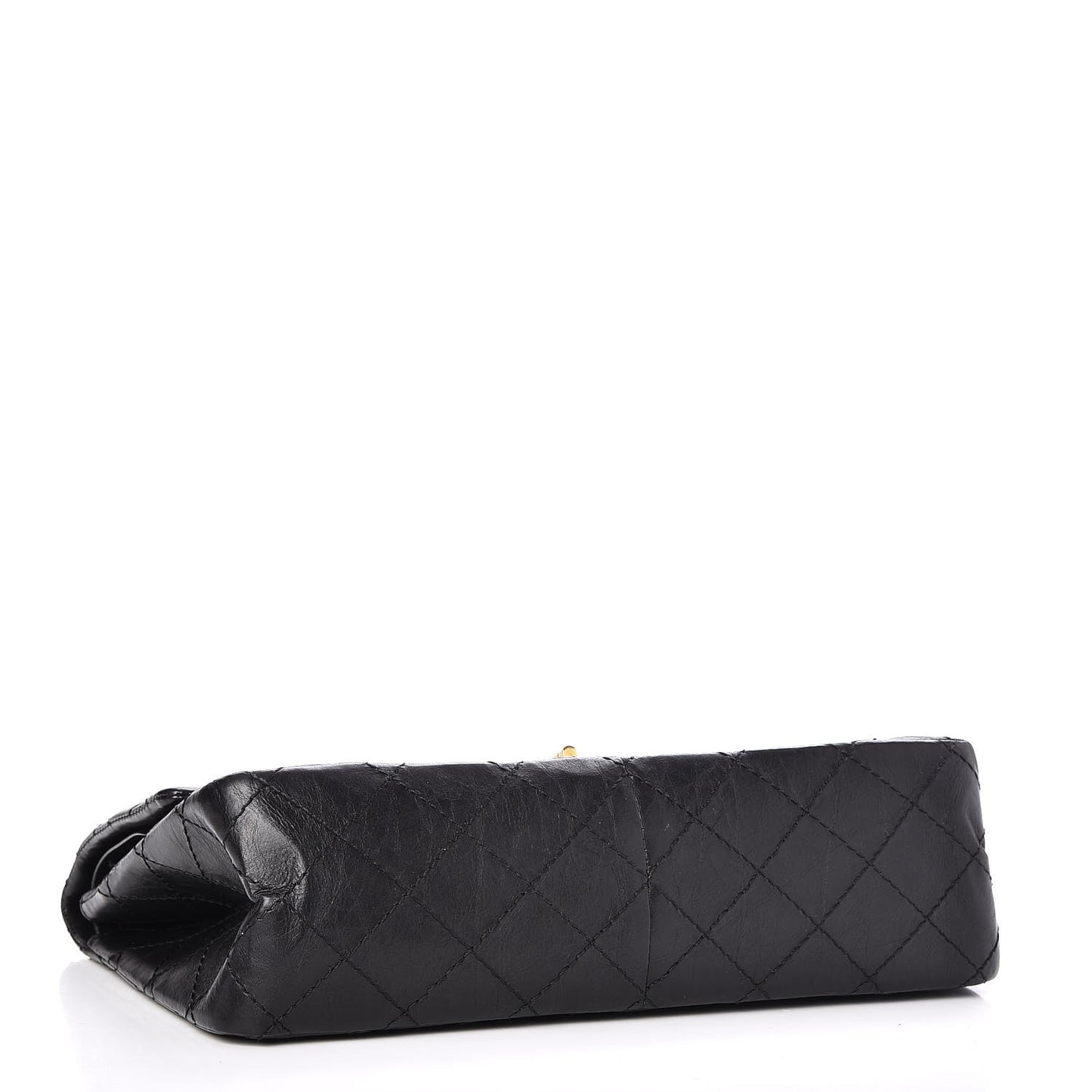 Aged Calfskin Quilted 2.55 Reissue 226 Flap Black