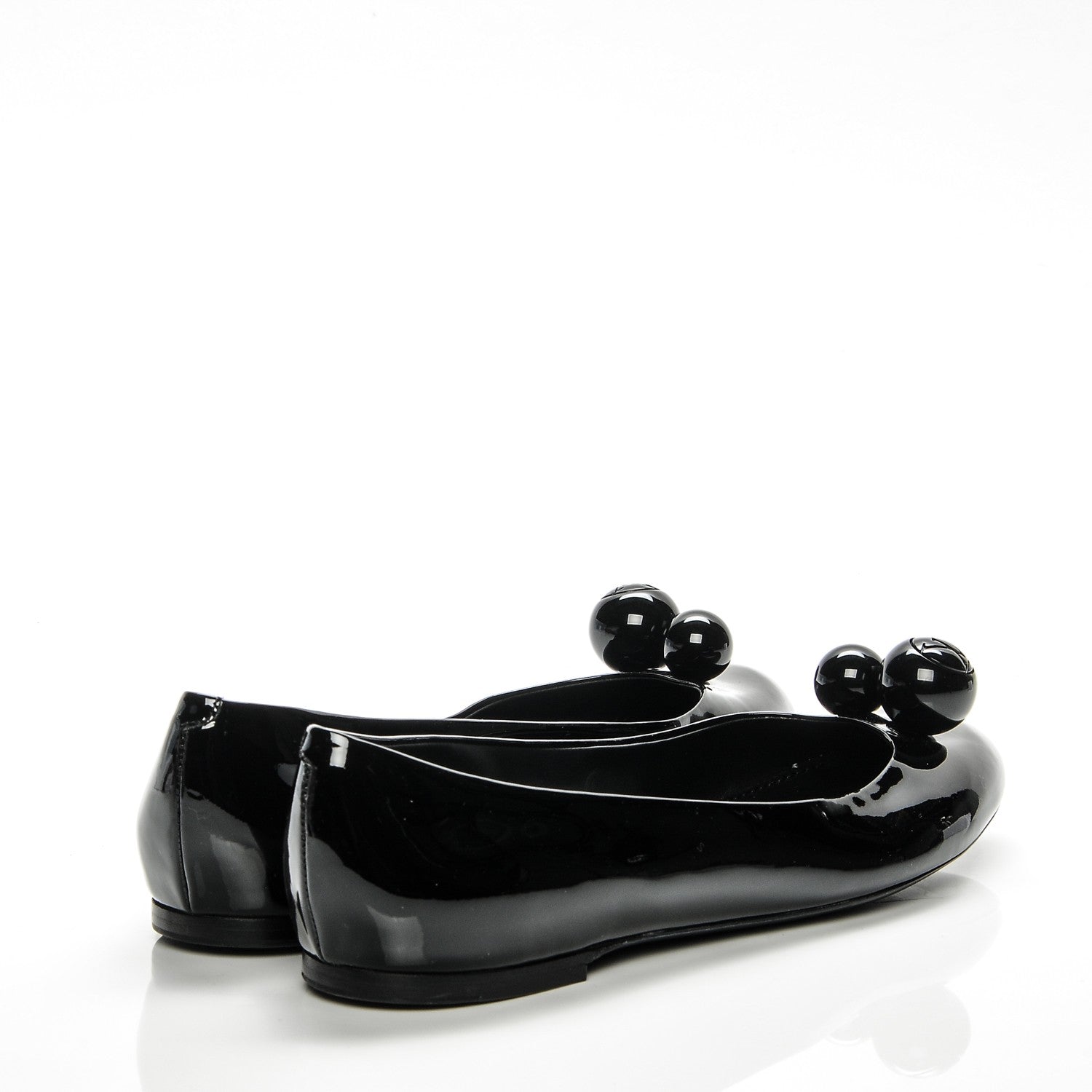 Louis Vuitton Patent Calfskin Betty Ballerina Flats 41 Black 4 of 8
