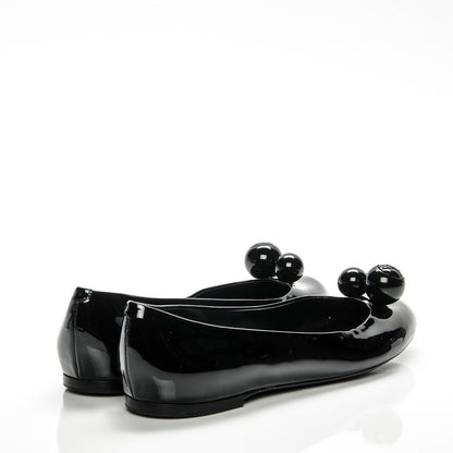 Louis Vuitton Patent Calfskin Betty Ballerina Flats 41 Black 4 of 8