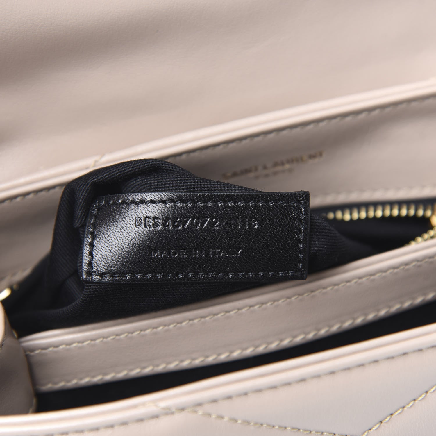 Saint Laurent Calfskin Y Quilted Monogram Toy Loulou Satchel Light Natural 7 of 11