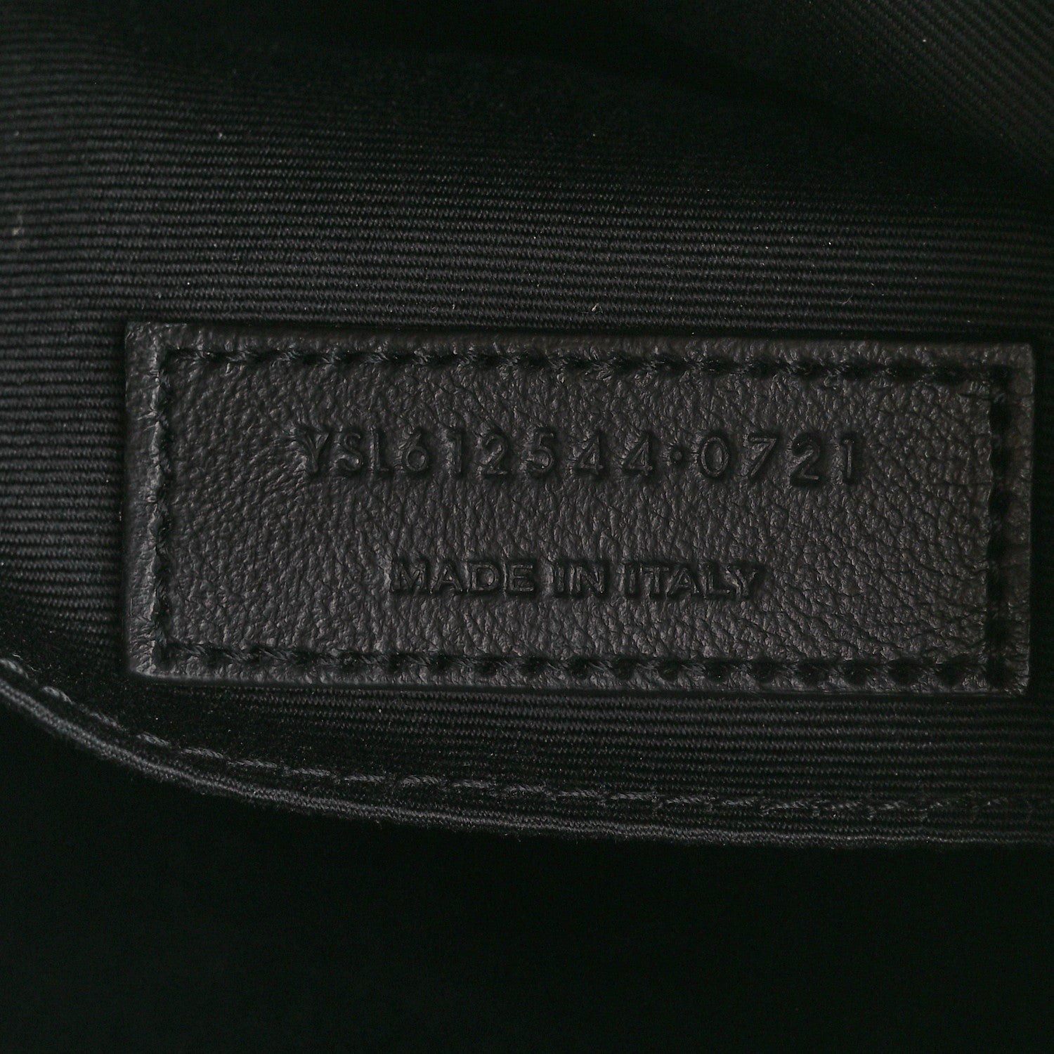 Saint Laurent Calfskin Matelasse Monogram Monochrome Lou Camera Bag Black 7 of 10
