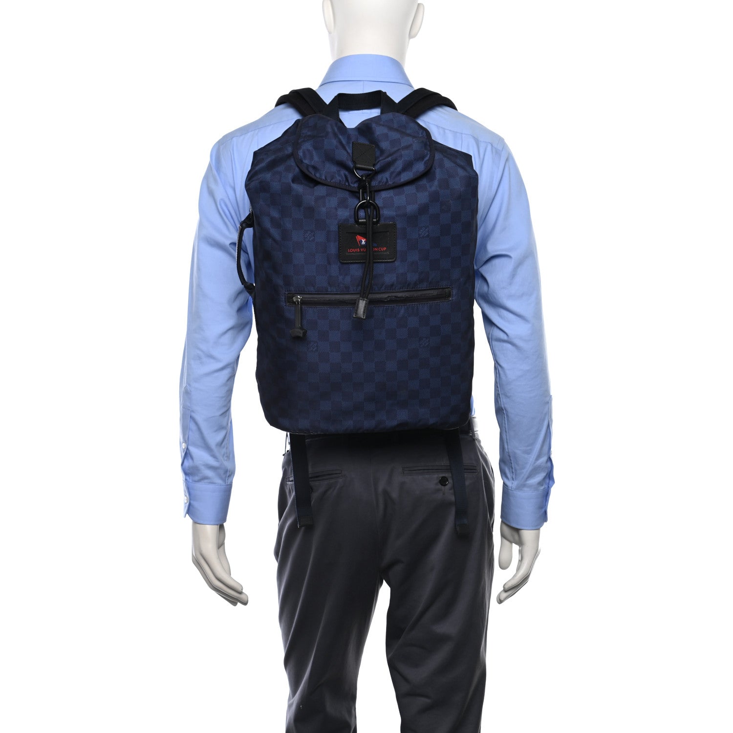 Louis Vuitton Nylon Damier LV Cup Backpack Oxygen 2 of 12