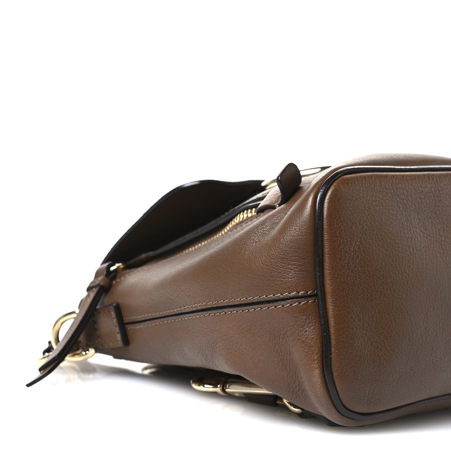 Suede Calfskin Mini Faye Backpack Woody Khaki