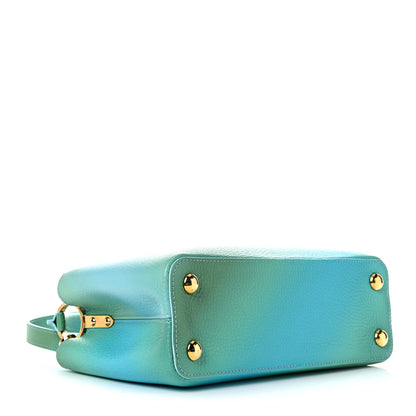 Louis Vuitton Taurillon Capucines BB Green Blue 3 of 7