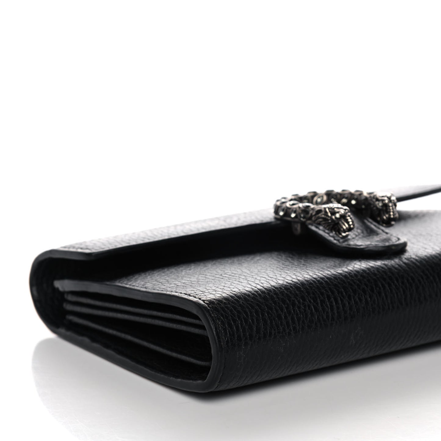 Calfskin Mini Dionysus Chain Wallet Black