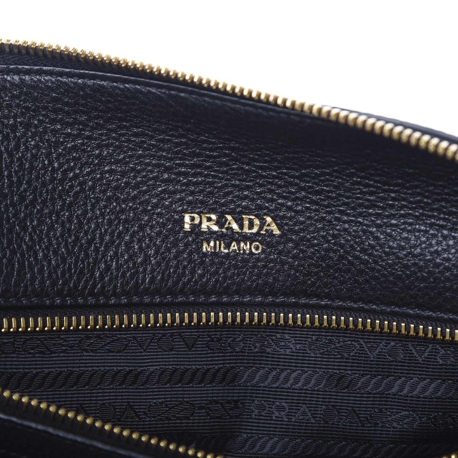 Prada Vitello Daino Tote Black 5 of 15