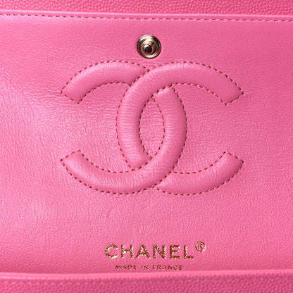 Chanel Caviar Quilted Medium Double Flap Pink 7 of 8