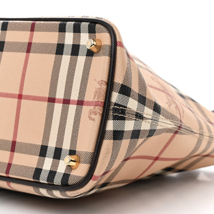 Burberry Haymarket Check Medium Regent Tote Chocolate 10 of 10