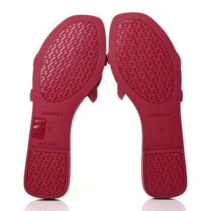 Hermes Rubber Aloha Sandals 35 Rose Baie 4 of 5