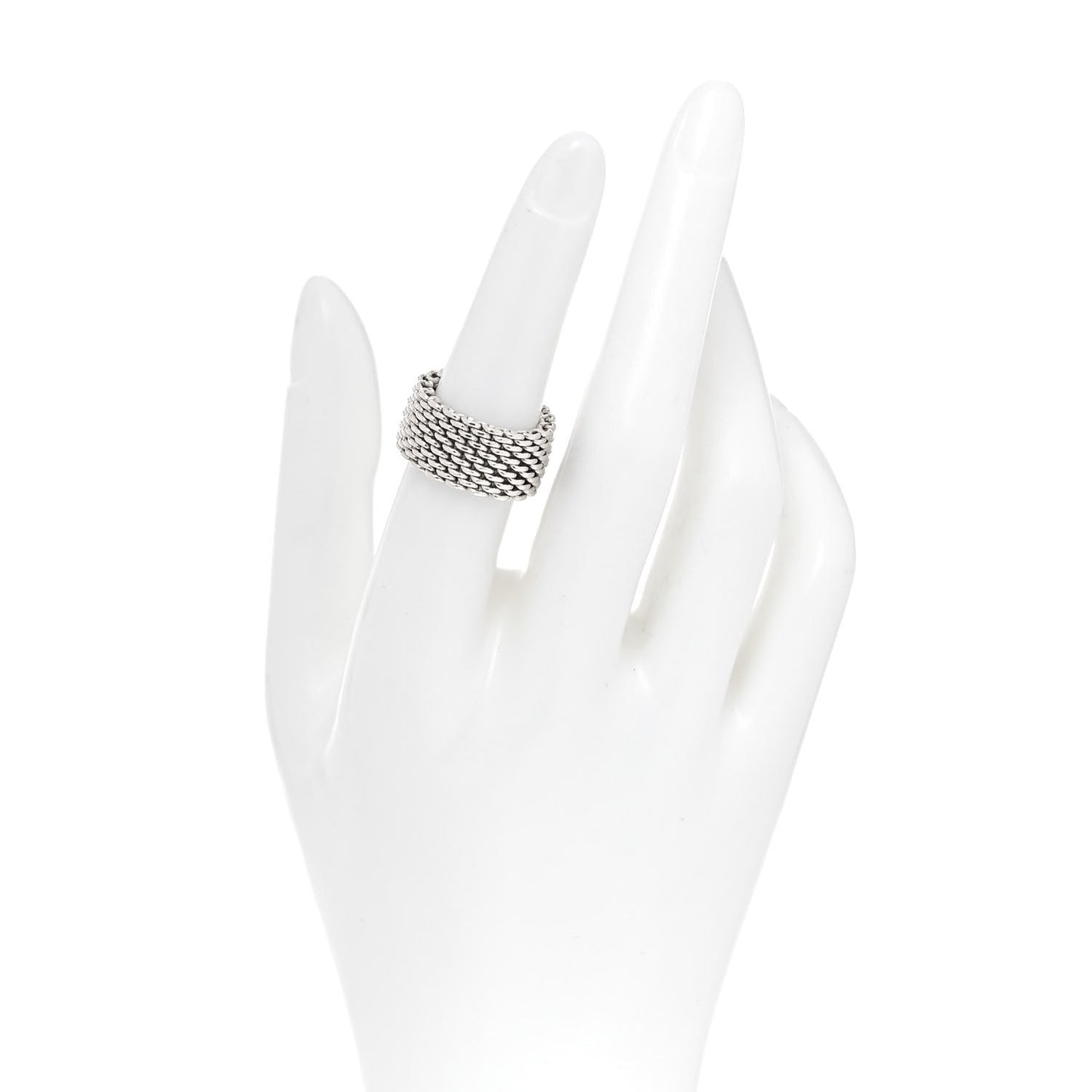 Sterling Silver Somerset Mesh Ring 52 6