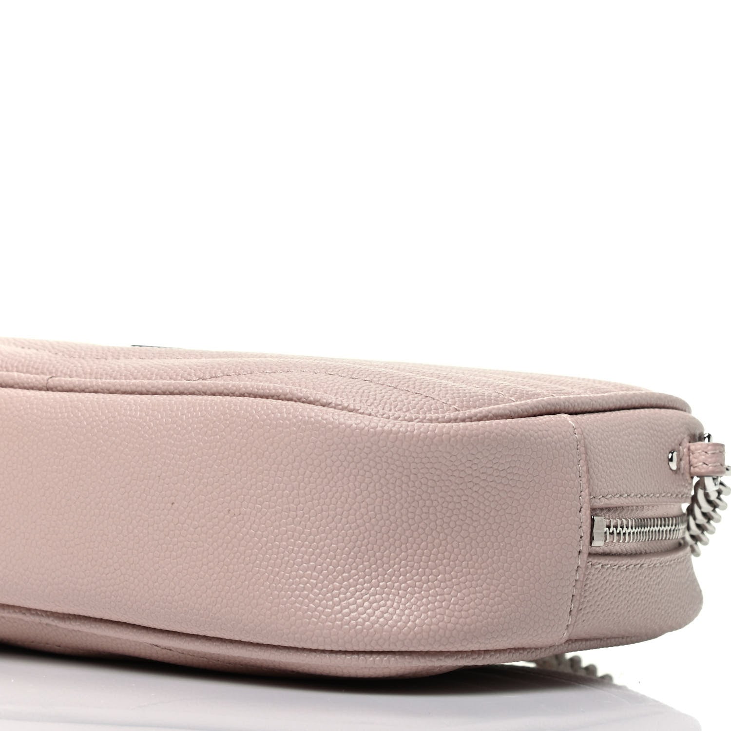 Saint Laurent Grain De Poudre Matelasse Monogram Mini Lou Camera Bag Marble Pink 9 of 9