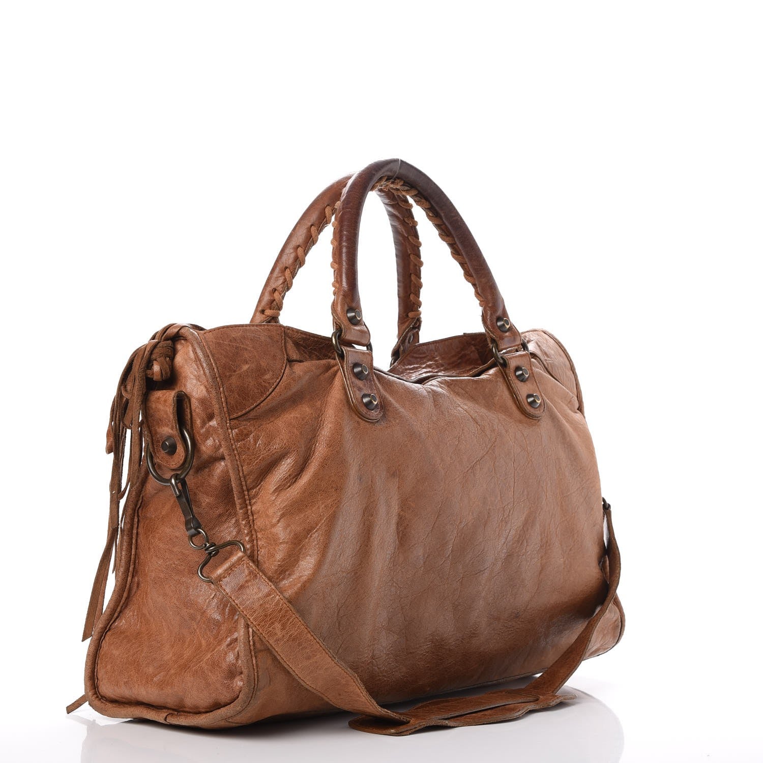 Balenciaga Chevre Classic Hardware City Cognac 278715 – FASHIONPHILE