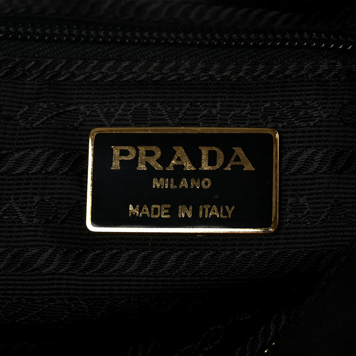 Prada Camoscio Chain Shoulder Bag  Black 6 of 9