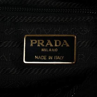 Prada Camoscio Chain Shoulder Bag  Black 6 of 9