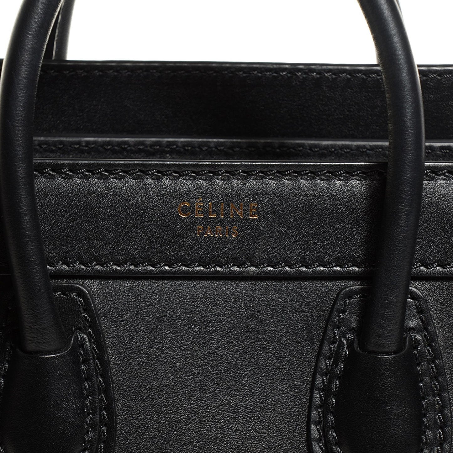 Smooth Calfskin Nano Luggage Black