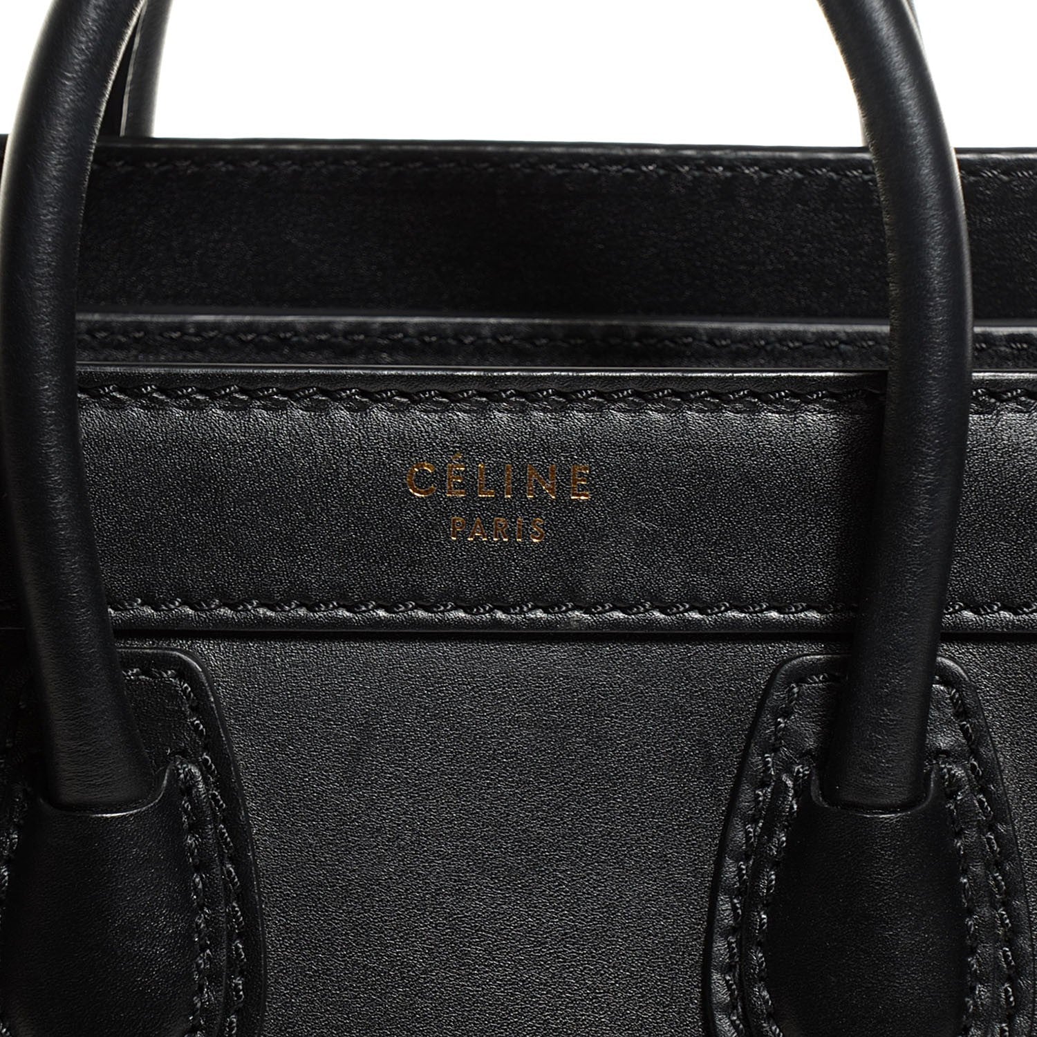 Celine Smooth Calfskin Nano Luggage Black 9 of 9
